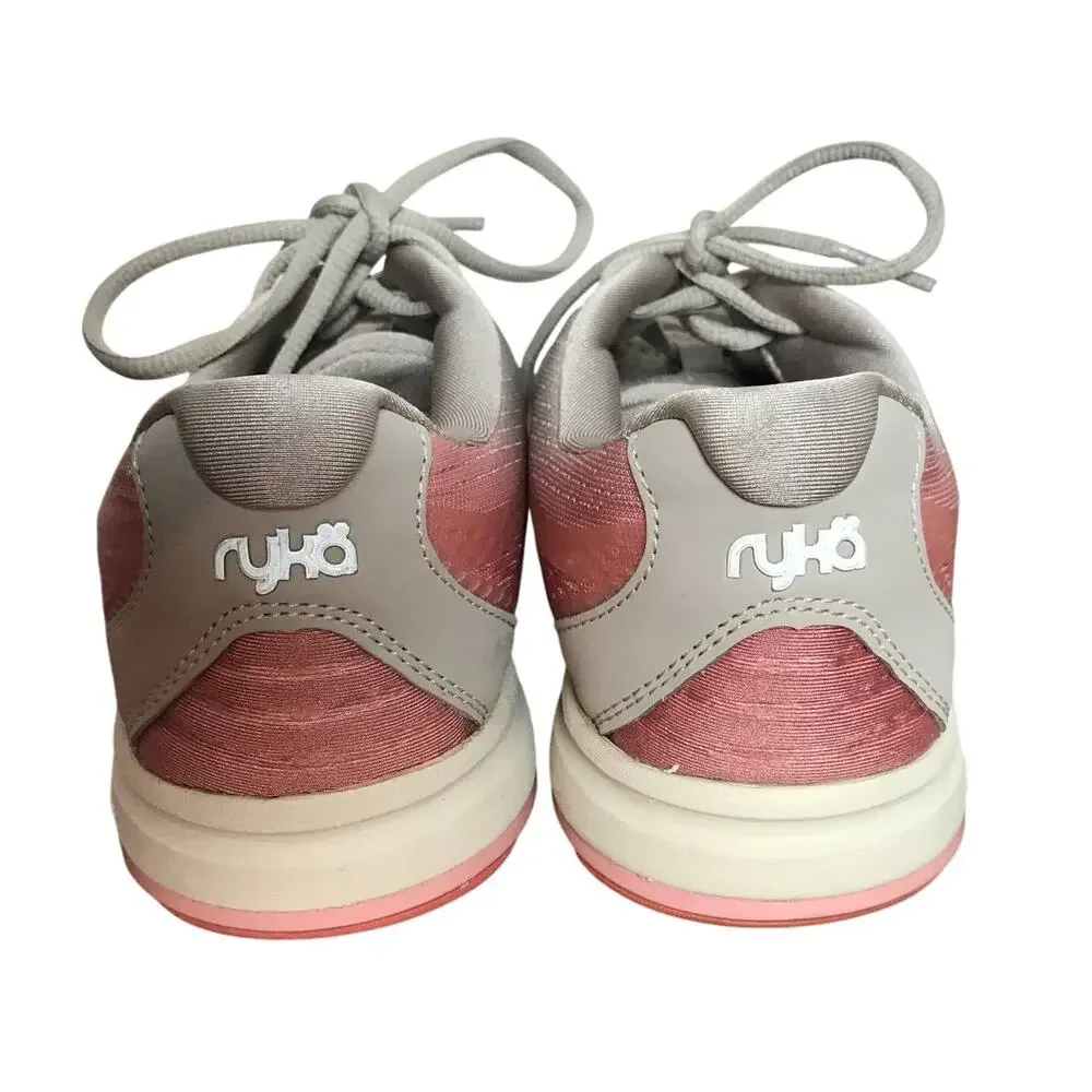 Ryka Women's 6 6M Pink & Gray Ombre Devo Plus 2 Running Walking Athletic Shoes